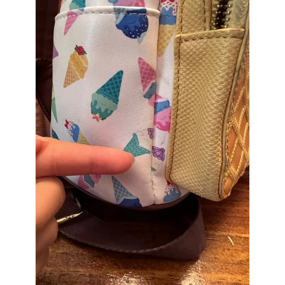 Loungefly Disney Princess Ice Cream Cones Mini Backpack WDBK1035 Preown See Pics